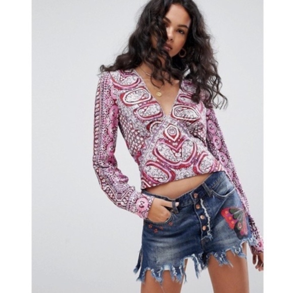 Free People Wild & Free Blouse